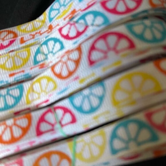 Grosgrain Ribbon 3/8” 10 yard bundle citrus fruit summer colorful shipping ship - Picture 3 of 8
